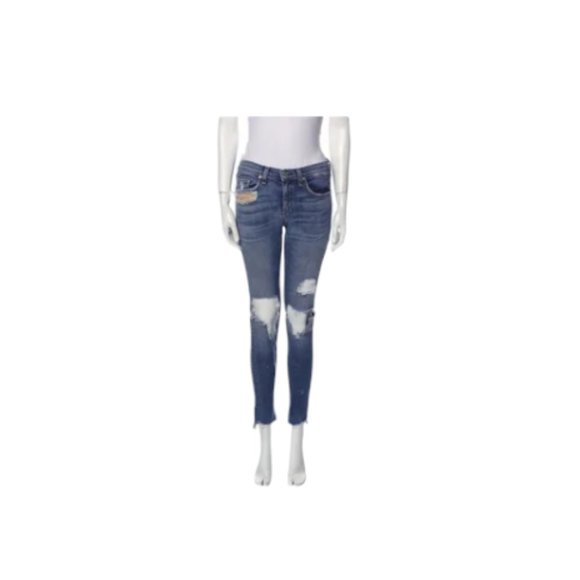 Rag & Bone Low-Rise Skinny Leg Jeans - Picture 1 of 3